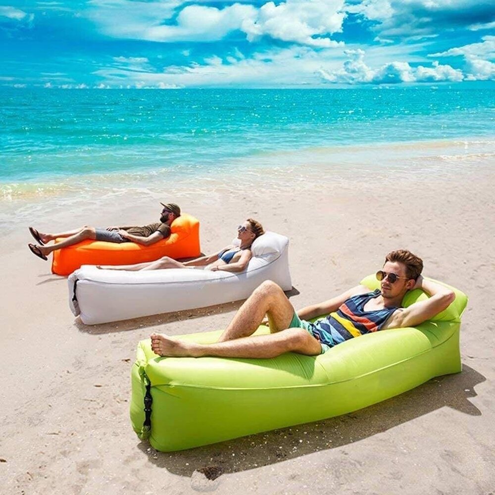 Premium Quality Air Lounger Inflatable Sofa Hammock-Portable1 Pack(Any Color)